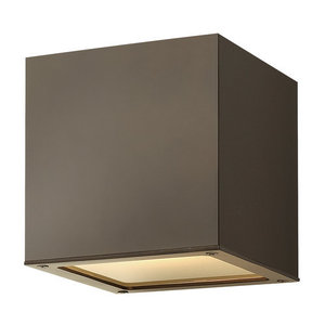 H1767BZLED Kube Entrance Outdoor Wall Light - Bronze H1767BZLED Kube Entrance Outdoor Wall Light - Bronze