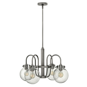 H3044AN Congress Mid Sized Chandelier Chandelier - Antique Nickel H3044AN Congress Mid Sized Chandelier Chandelier - Antique Nickel
