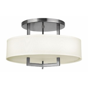 HIN3201AN Hampton Semi Flush Mount Ceiling Light - Antique Nickel HIN3201AN Hampton Semi Flush Mount Ceiling Light - Antique Nickel