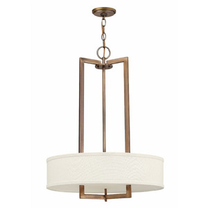H3203BRLED Hampton Drum Pendant Pendant Light - Brushed Bronze H3203BRLED Hampton Drum Pendant Pendant Light - Brushed Bronze