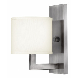 H3210AN Hampton 1 Bulb Wall Sconce - Antique Nickel H3210AN Hampton 1 Bulb Wall Sconce - Antique Nickel