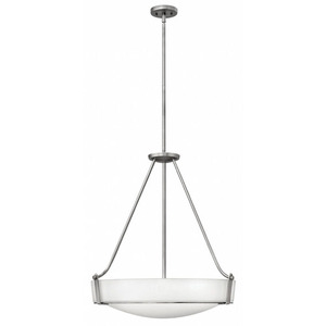H3224ANLED Hathaway Up Light Pendant Light - Antique Nickel / White H3224ANLED Hathaway Up Light Pendant Light - Antique Nickel / White