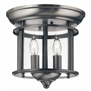 H3472PW Gentry Flush Mount Ceiling Light - Pewter H3472PW Gentry Flush Mount Ceiling Light - Pewter