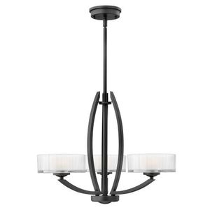 H3873SK Meridian Mini Chandelier - Satin Black H3873SK Meridian Mini Chandelier - Satin Black