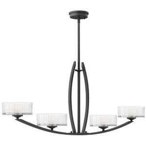 H3874SK Meridian Linear Pendant Pendant Light - Satin Black H3874SK Meridian Linear Pendant Pendant Light - Satin Black