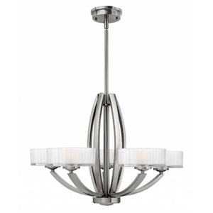H3875BN Meridian Mid Sized Chandelier Chandelier - Brushed Nickel H3875BN Meridian Mid Sized Chandelier Chandelier - Brushed Nickel