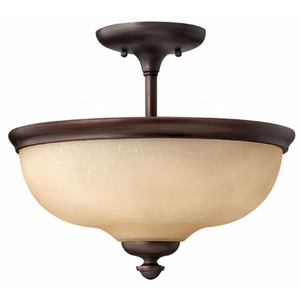 H4170VZ Thistledown Semi Flush Mount Ceiling Light - Victorian Bronze H4170VZ Thistledown Semi Flush Mount Ceiling Light - Victorian Bronze