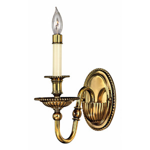 H4410BB Oxford 1 Bulb Wall Sconce - Burnished Brass H4410BB Oxford 1 Bulb Wall Sconce - Burnished Brass