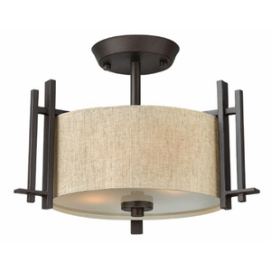 H4541RB Sloan Semi Flush Mount Ceiling Light - Regency Bronze H4541RB Sloan Semi Flush Mount Ceiling Light - Regency Bronze