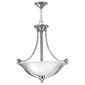 H4652BN Bolla Up Light Pendant Light - Brushed Nickel / Opal H4652BN Bolla Up Light Pendant Light - Brushed Nickel / Opal