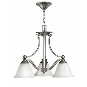 H4653BN Bolla Mini Chandelier - Brushed Nickel / Opal H4653BN Bolla Mini Chandelier - Brushed Nickel / Opal