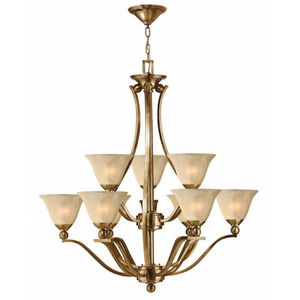 H4657BR Bolla Large Foyer Chandelier Chandelier - Brushed Bronze / Amber Seedy H4657BR Bolla Large Foyer Chandelier Chandelier - Brushed Bronze / Amber Seedy