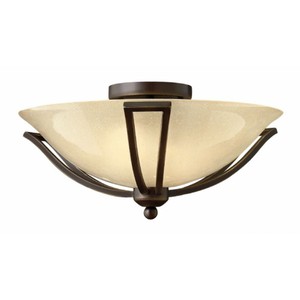 H4660OB Bolla Semi Flush Mount Ceiling Light - Olde Bronze / Amber Seedy H4660OB Bolla Semi Flush Mount Ceiling Light - Olde Bronze / Amber Seedy