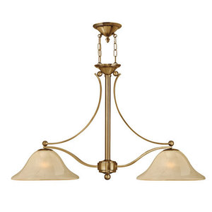 H4662BR Bolla Linear Pendant Pendant Light - Brushed Bronze / Amber Seedy H4662BR Bolla Linear Pendant Pendant Light - Brushed Bronze / Amber Seedy