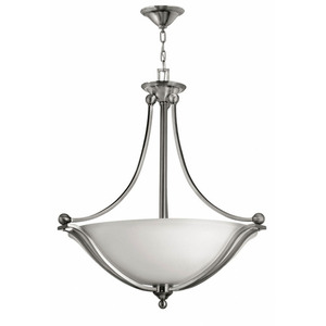 H4664BNLED Bolla Up Light Pendant Light - Brushed Nickel / Opal H4664BNLED Bolla Up Light Pendant Light - Brushed Nickel / Opal