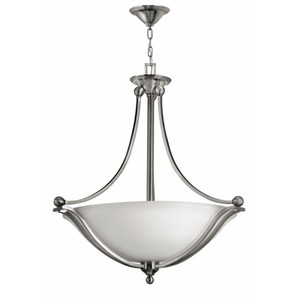 H4664BN Bolla Up Light Pendant Light - Brushed Nickel / Opal H4664BN Bolla Up Light Pendant Light - Brushed Nickel / Opal