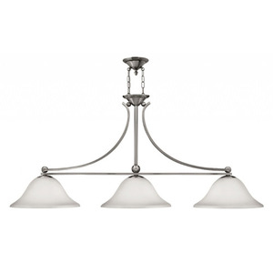 H4666BN Bolla Linear Pendant Pendant Light - Brushed Nickel / Opal H4666BN Bolla Linear Pendant Pendant Light - Brushed Nickel / Opal