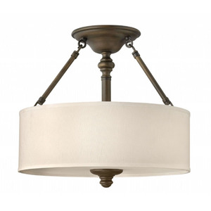 H4791EZ Sussex Semi Flush Mount Ceiling Light - English Bronze H4791EZ Sussex Semi Flush Mount Ceiling Light - English Bronze