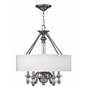 H4797BN Sussex Drum Pendant Pendant Light - Brushed Nickel H4797BN Sussex Drum Pendant Pendant Light - Brushed Nickel