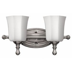 H5012BN Shelly 2 Bulb Bathroom Lighting - Brushed Nickel H5012BN Shelly 2 Bulb Bathroom Lighting - Brushed Nickel