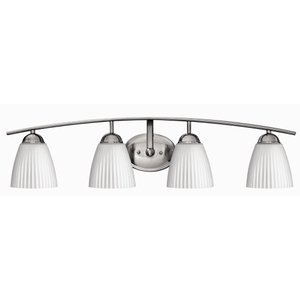 H5074BN Devon 4 or More Bulb Bathroom Lighting - Brushed Nickel H5074BN Devon 4 or More Bulb Bathroom Lighting - Brushed Nickel