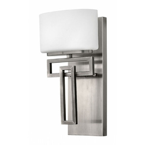 H5100AN Lanza 1 Bulb Wall Sconce - Antique Nickel H5100AN Lanza 1 Bulb Wall Sconce - Antique Nickel