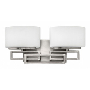 H5102AN Lanza 2 Bulb Bathroom Lighting - Antique Nickel H5102AN Lanza 2 Bulb Bathroom Lighting - Antique Nickel