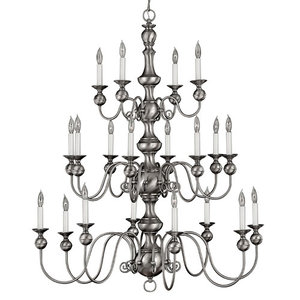 H5127PW Virginian Large Foyer Chandelier Chandelier - Pewter H5127PW Virginian Large Foyer Chandelier Chandelier - Pewter