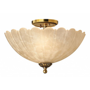 H5391BB Isabella Semi Flush Mount Ceiling Light - Burnished Brass H5391BB Isabella Semi Flush Mount Ceiling Light - Burnished Brass