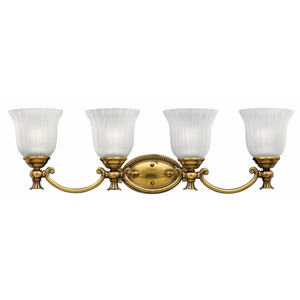 H5584BB Francoise 4 or More Bulb Bathroom Lighting - Burnished Brass H5584BB Francoise 4 or More Bulb Bathroom Lighting - Burnished Brass