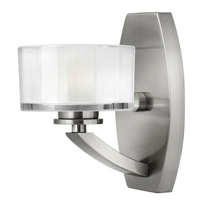 H5590BNLED Meridian 1 Bulb Wall Sconce - Brushed Nickel H5590BNLED Meridian 1 Bulb Wall Sconce - Brushed Nickel
