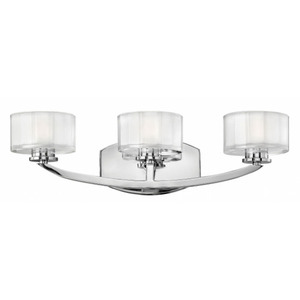 H5593CM Meridian 3 Bulb Bathroom Lighting - Chrome H5593CM Meridian 3 Bulb Bathroom Lighting - Chrome