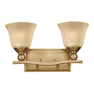 H5892BR Bolla 2 Bulb Bathroom Lighting - Brushed Bronze / Amber Seedy H5892BR Bolla 2 Bulb Bathroom Lighting - Brushed Bronze / Amber Seedy