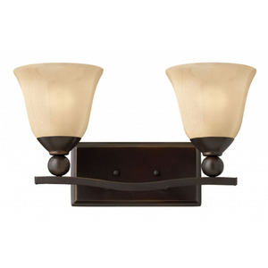 H5892OB Bolla 2 Bulb Bathroom Lighting - Olde Bronze / Amber Seedy H5892OB Bolla 2 Bulb Bathroom Lighting - Olde Bronze / Amber Seedy