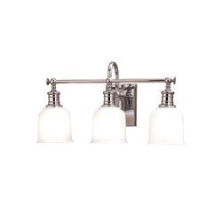 HUD1973AGB Keswick 3 Bulb Bathroom Lighting - Aged Brass HUD1973AGB Keswick 3 Bulb Bathroom Lighting - Aged Brass
