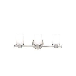 HUD2053SN Southport 3 Bulb Bathroom Lighting - Satin Nickel HUD2053SN Southport 3 Bulb Bathroom Lighting - Satin Nickel