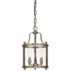 HUD1310DB Mansfield Entrance / Foyer Pendant Light - Distressed Bronze HUD1310DB Mansfield Entrance / Foyer Pendant Light - Distressed Bronze