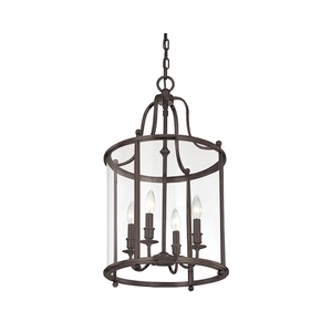 HUD1315DB Mansfield Entrance / Foyer Pendant Light - Distressed Bronze HUD1315DB Mansfield Entrance / Foyer Pendant Light - Distressed Bronze