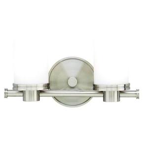 HUD2052SN Southport 2 Bulb Bathroom Lighting - Satin Nickel HUD2052SN Southport 2 Bulb Bathroom Lighting - Satin Nickel