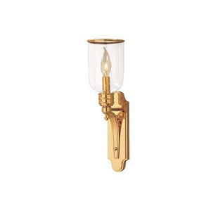 HUD2131PB Newport 1 Bulb Wall Sconce - Polished Brass HUD2131PB Newport 1 Bulb Wall Sconce - Polished Brass