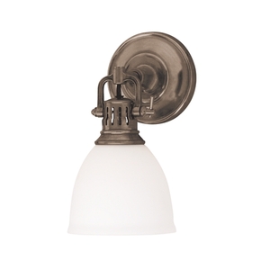 HUD2201HB Pelham 1 Bulb Wall Sconce - Historic Bronze HUD2201HB Pelham 1 Bulb Wall Sconce - Historic Bronze