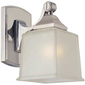 HUD2241PC Lakeland 1 Bulb Wall Sconce - Poilshed Chrome HUD2241PC Lakeland 1 Bulb Wall Sconce - Poilshed Chrome