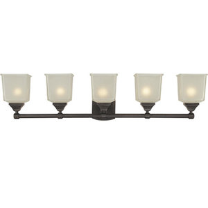 HUD2245OB Lakeland 4 or More Bulb Bathroom Lighting - Old Bronze HUD2245OB Lakeland 4 or More Bulb Bathroom Lighting - Old Bronze