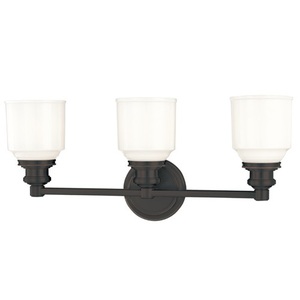 HUD3403OB Windham 3 Bulb Bathroom Lighting - Old Bronze HUD3403OB Windham 3 Bulb Bathroom Lighting - Old Bronze