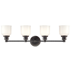 HUD3404OB Windham 4 or More Bulb Bathroom Lighting - Old Bronze HUD3404OB Windham 4 or More Bulb Bathroom Lighting - Old Bronze