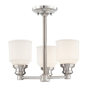 HUD3413PN Windham Mini Chandelier - Polished Nickel HUD3413PN Windham Mini Chandelier - Polished Nickel
