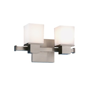HUD4442SN Milford 2 Bulb Bathroom Lighting - Satin Nickel HUD4442SN Milford 2 Bulb Bathroom Lighting - Satin Nickel