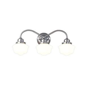 HUD4603SN Winslow 3 Bulb Bathroom Lighting - Satin Nickel HUD4603SN Winslow 3 Bulb Bathroom Lighting - Satin Nickel