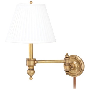 HUD6331AGB Chatham Swing Arm Lamp - Aged Brass HUD6331AGB Chatham Swing Arm Lamp - Aged Brass