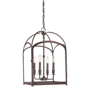 HUD6484OB Oxford Entrance / Foyer Pendant Light - Old Bronze HUD6484OB Oxford Entrance / Foyer Pendant Light - Old Bronze